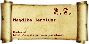 Magdika Hermiusz névjegykártya